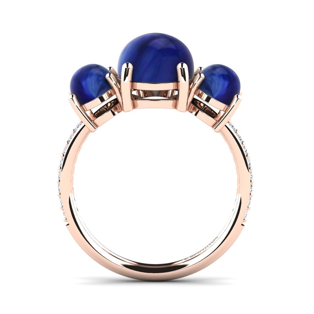 Zafiro Cabujón Anillo Era