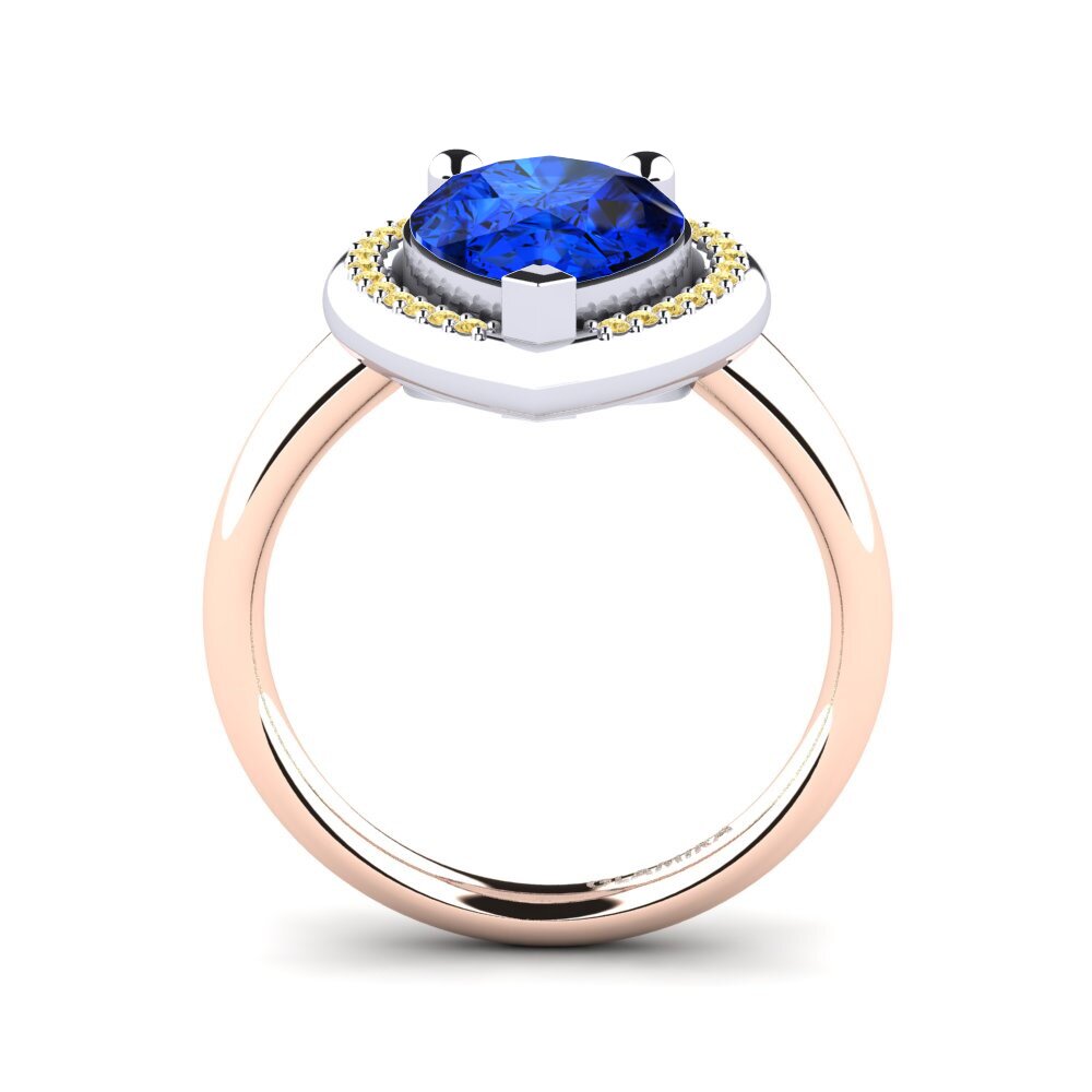 14k Rose & White Gold Engagement Ring Eranthe