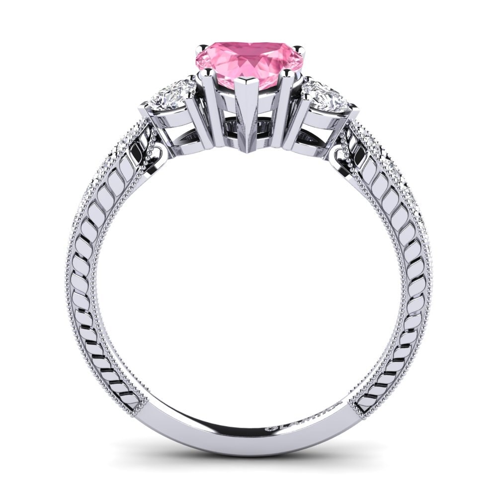 Zafiro Rosado Anillo de compromiso Erica