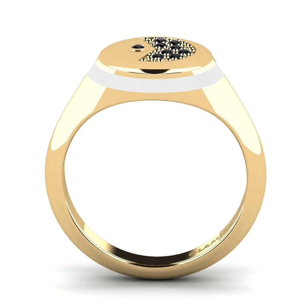 Schwarzer Diamant Pinker Ring Eroce