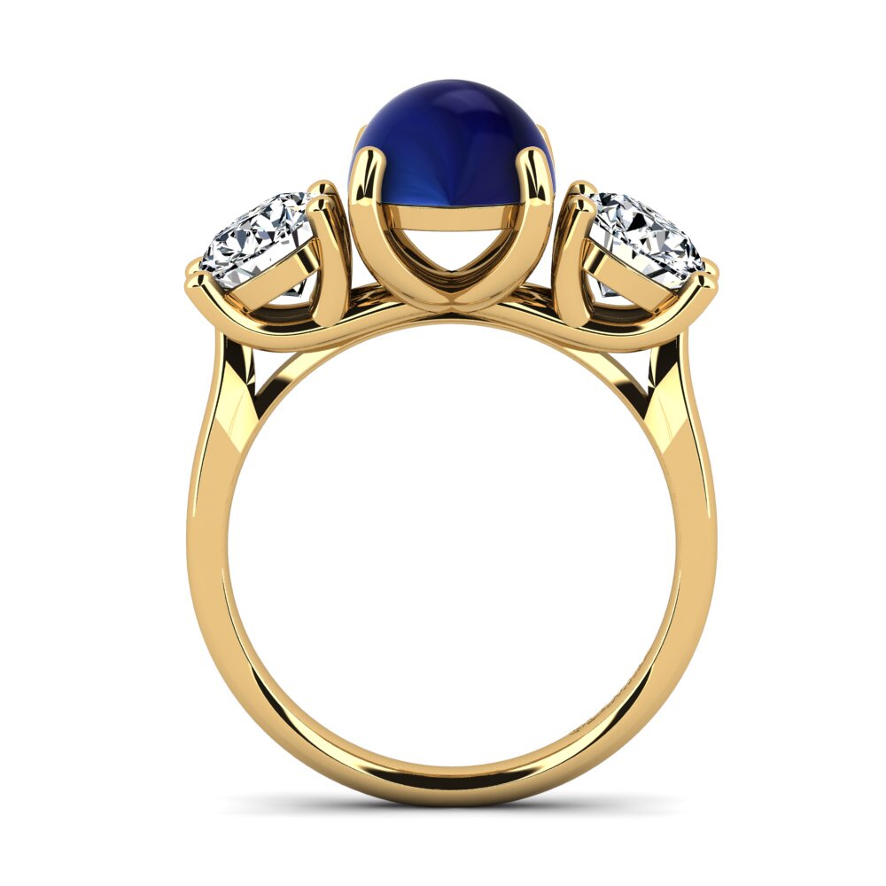 Zafiro Cabujón Anillo Erpidia