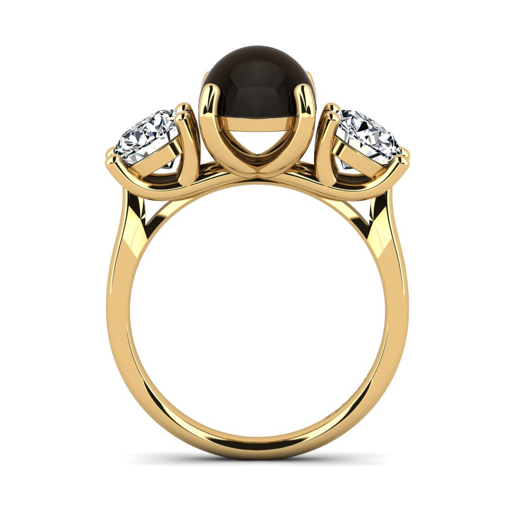 Cabochon Smoky Topaz Ring Erpidia