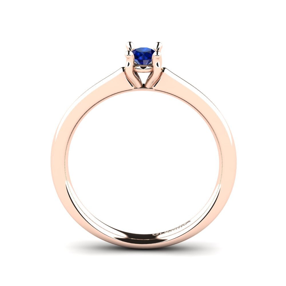 14ct Rose Gold Sapphire Women's Ring Ersilia