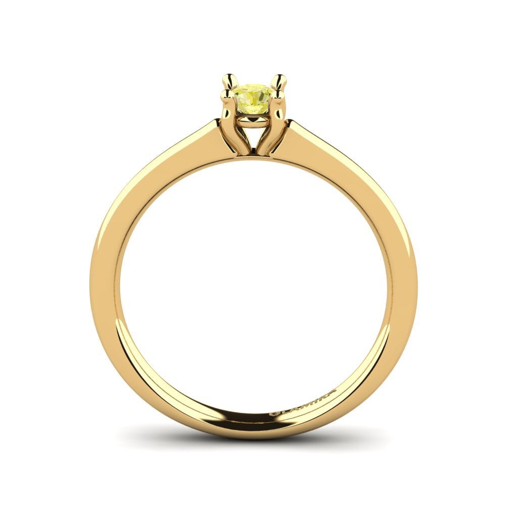 14ct Yellow Gold Yellow Diamond Women's Ring Ersilia
