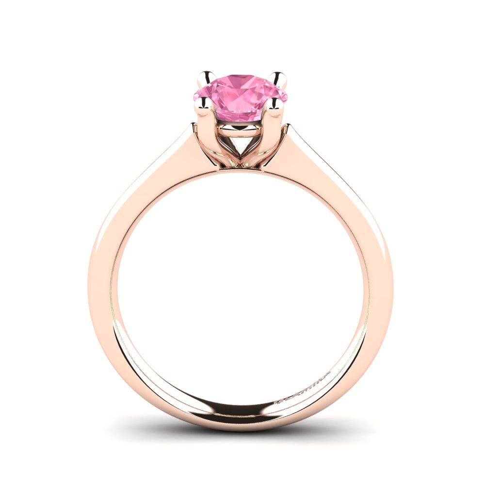 Zafiro Rosado Anillo de compromiso Ersilia 1.0 crt