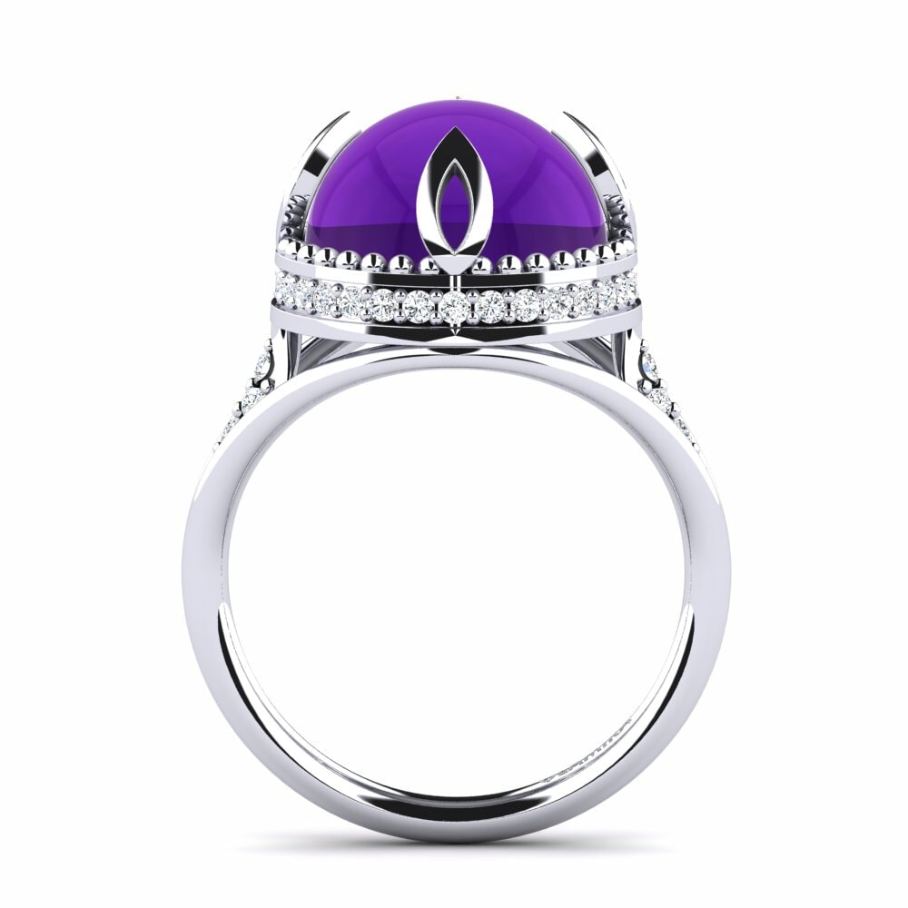 Améthyste Cabochon Bague Eryca