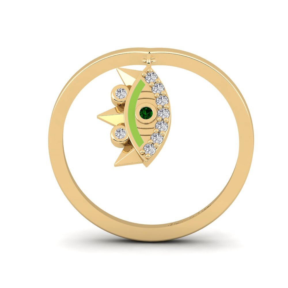Grüner Zirkonia Ring Escudona