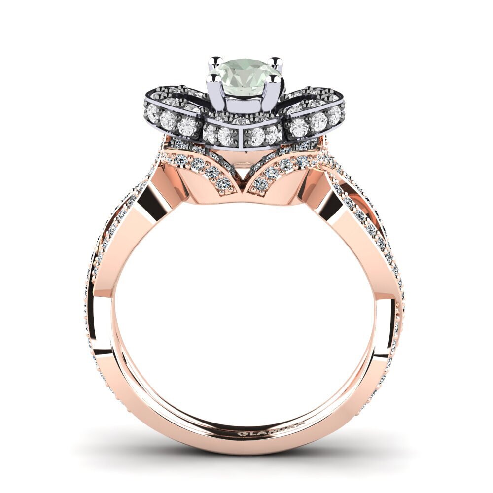 Green Amethyst Engagement Ring Essie