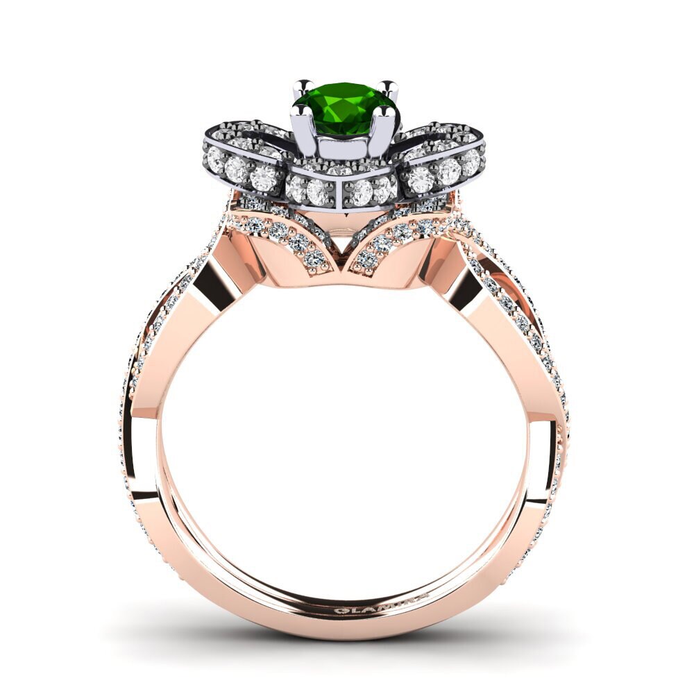 Green Tourmaline Engagement Ring Essie