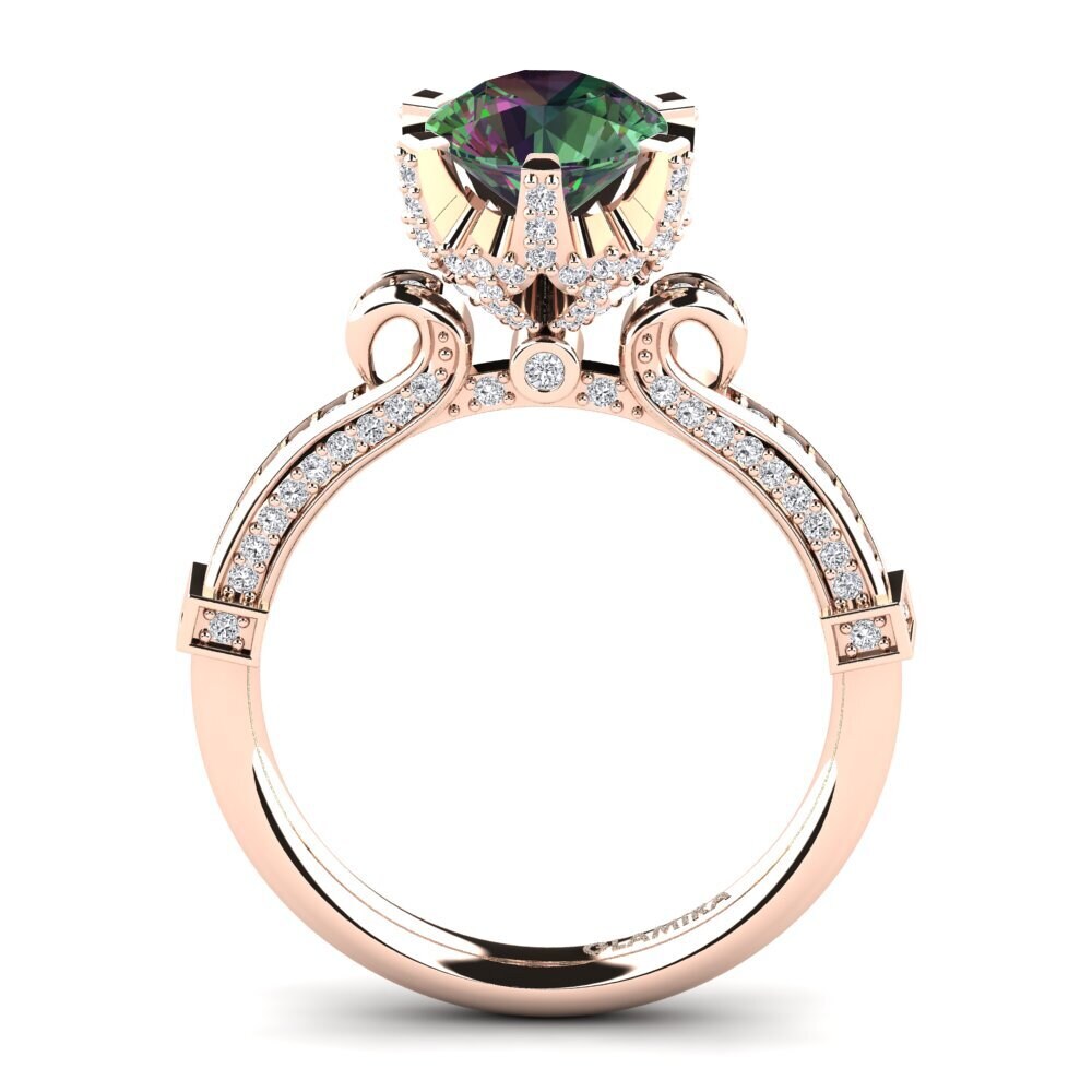 Mystic Topaz Engagement Ring Este