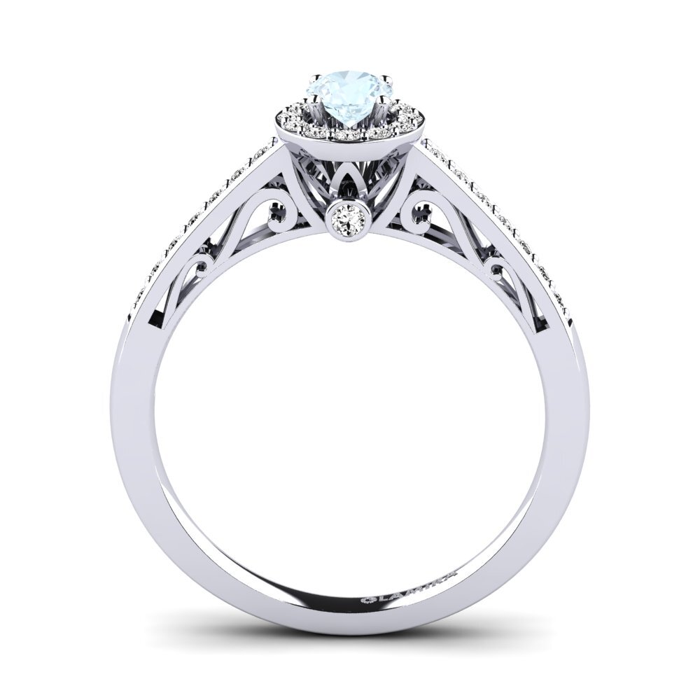 Aquamarine Engagement Ring Estelle