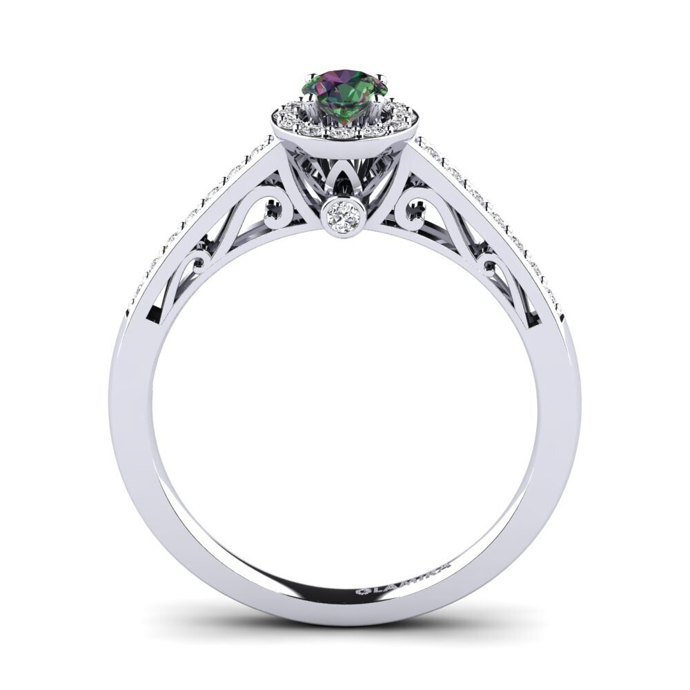 Mystic Topaz Engagement Ring Estelle