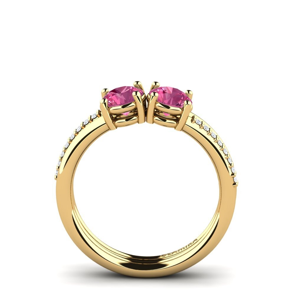 Turmalina rosa Anillo Etheldra