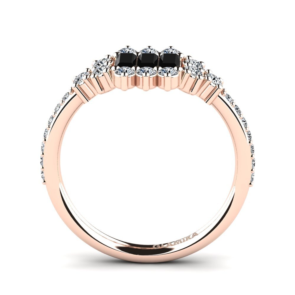 Black Diamond Engagement Ring Ethly