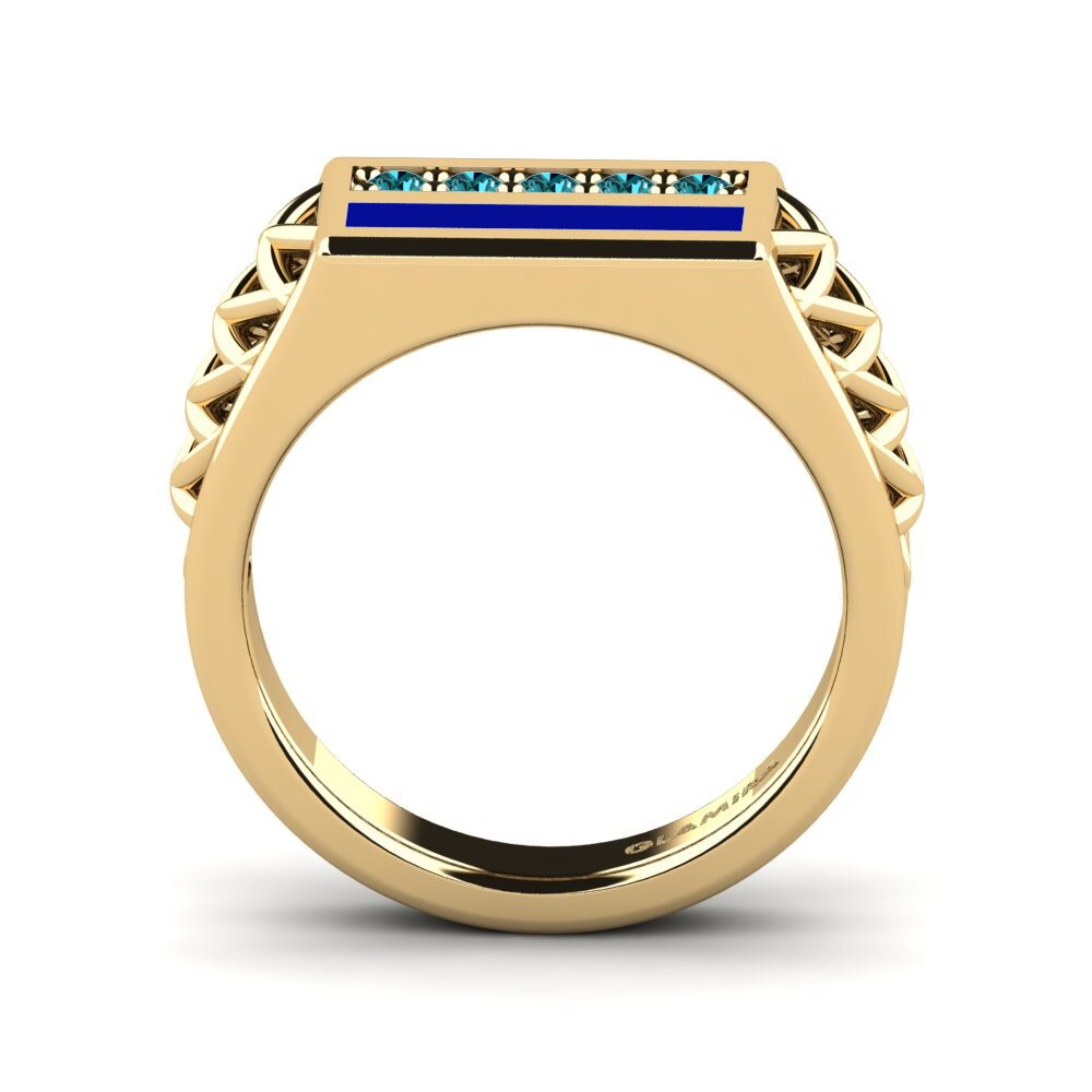 Blauer Diamant Pinker Ring Euckine