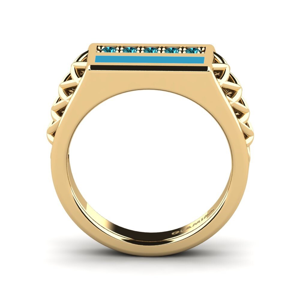 Blauer Diamant Pinker Ring Euckine