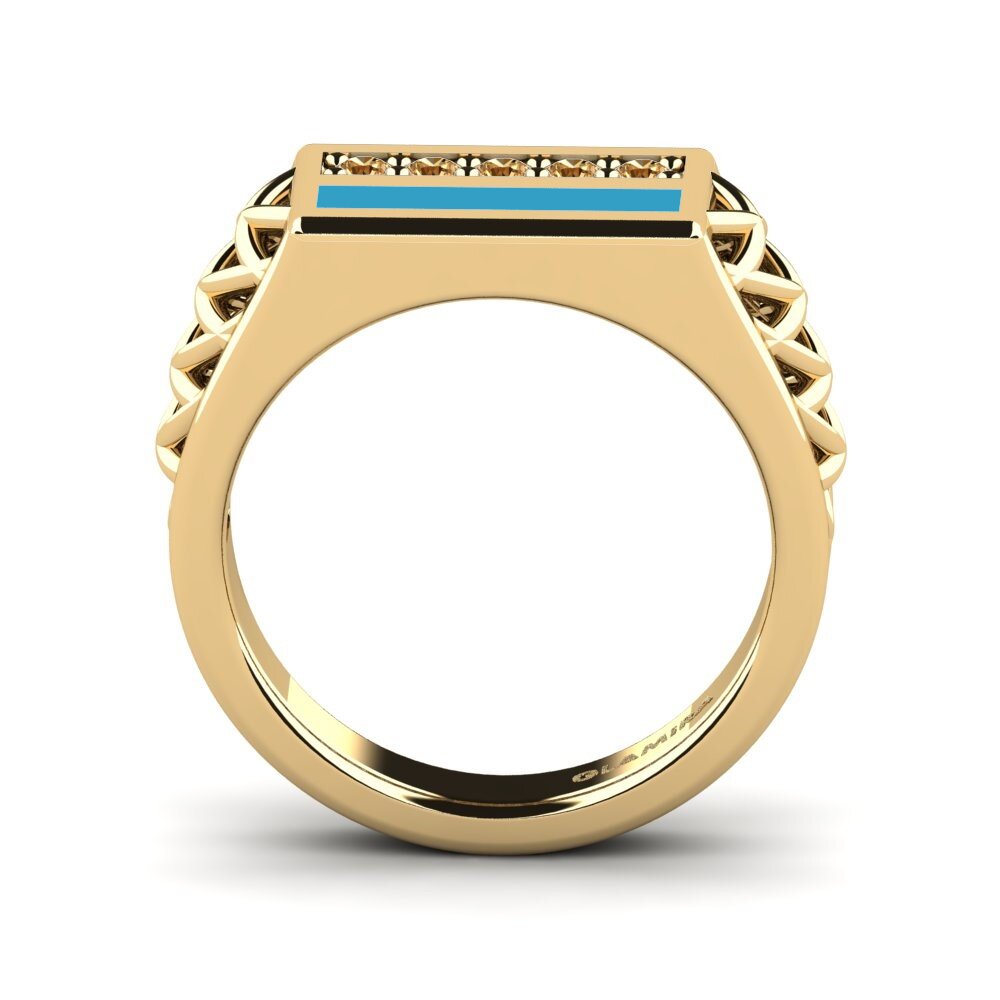 Brown Diamond Pinky Ring Euckine