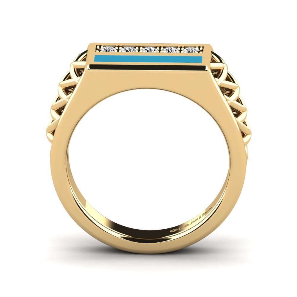 Moissanit Pinker Ring Euckine