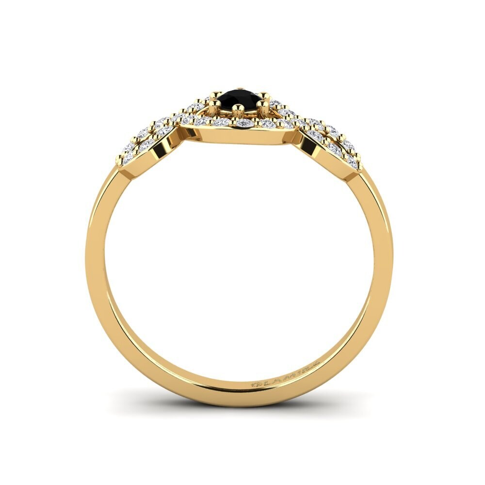 Black Diamond Engagement Ring Eufem