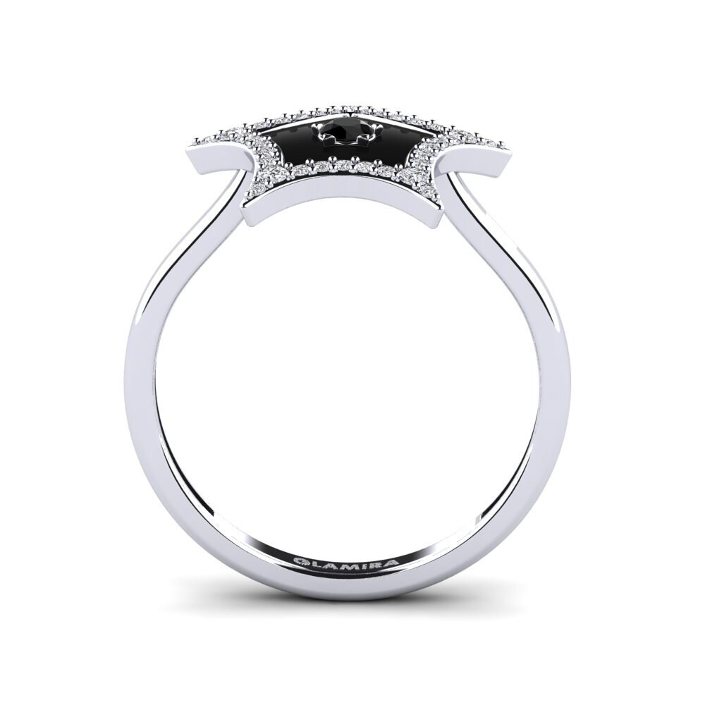 Schwarzer Diamant Ring Eveningstar