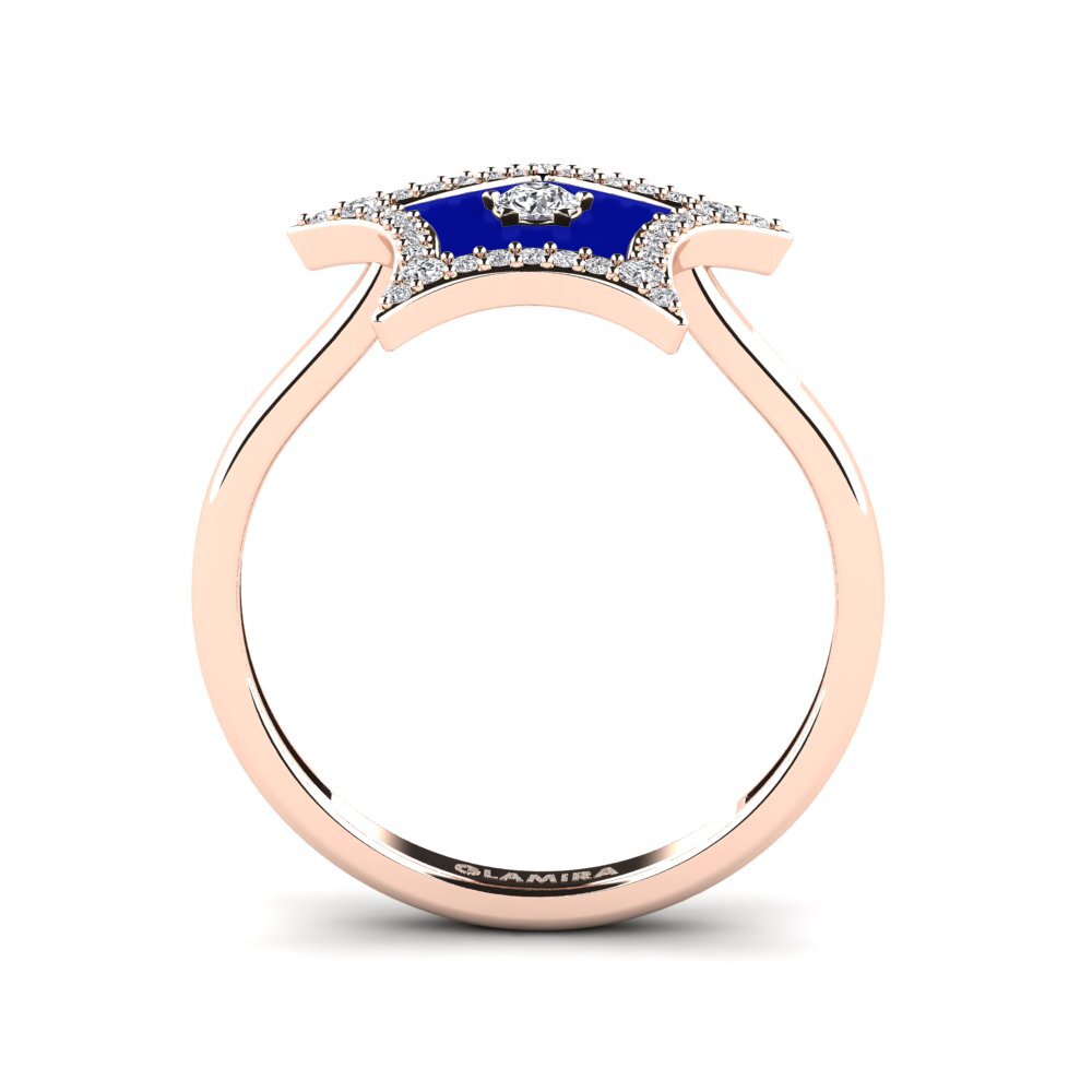14ct Rose Gold Ring Eveningstar
