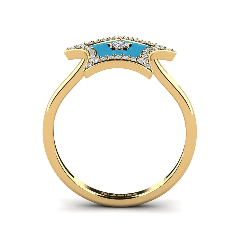9ct Yellow Gold Ring Eveningstar