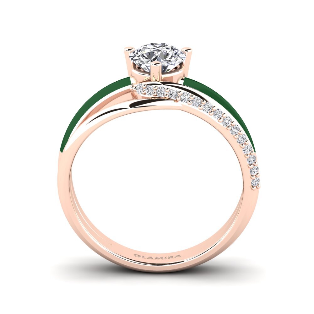 Labor-gezüchteter Diamant Verlobungsring Everg