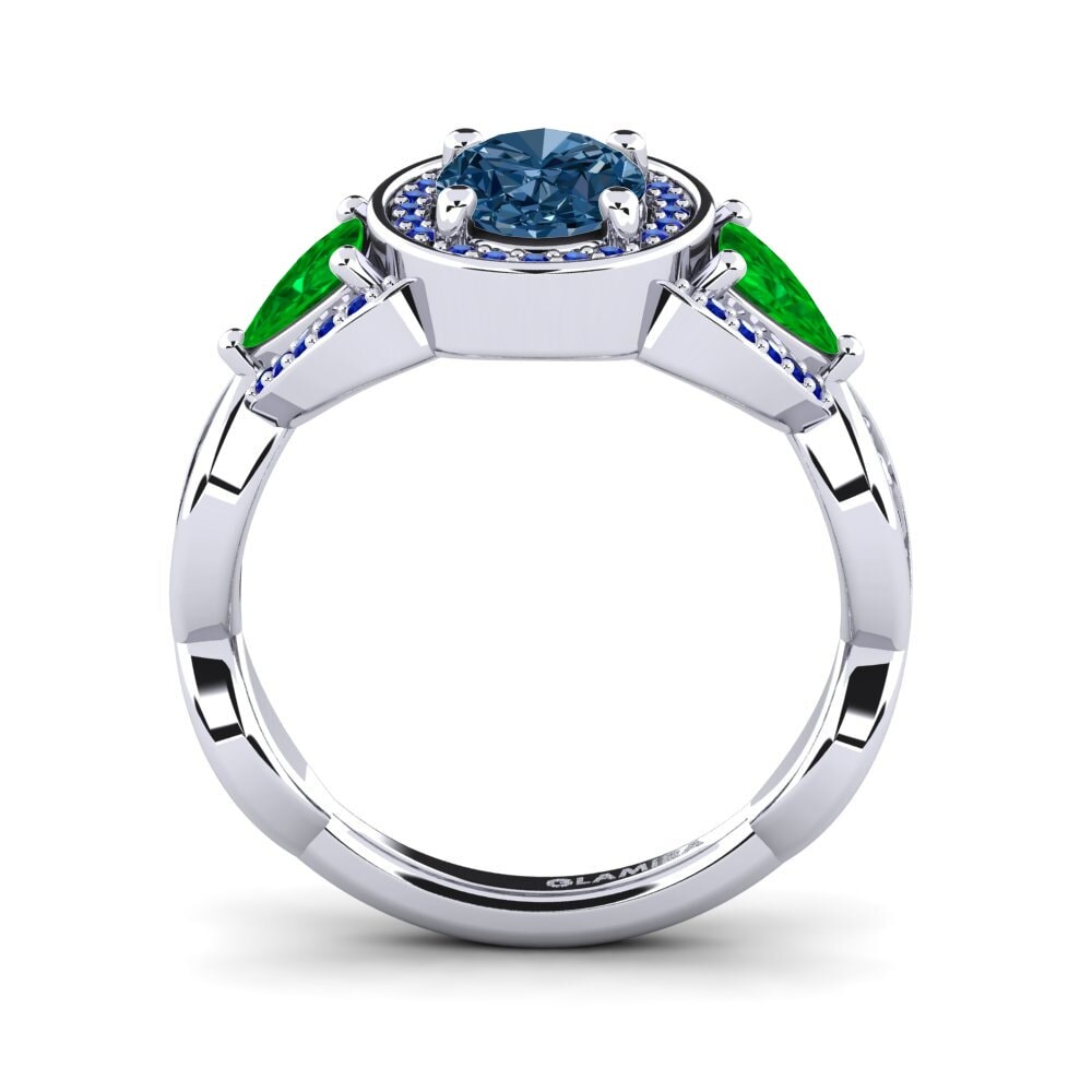Blue Diamond Engagement Ring Ewalina