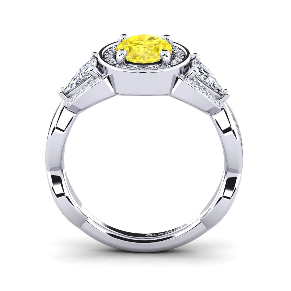 Yellow Sapphire Engagement Ring Ewalina