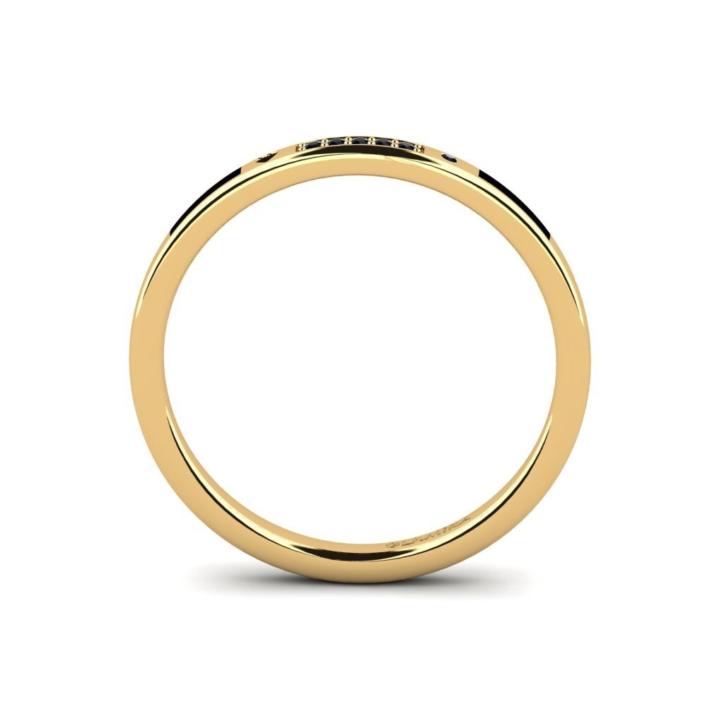 Oro Giallo 585 Onice Nero Anello da uomo Expai