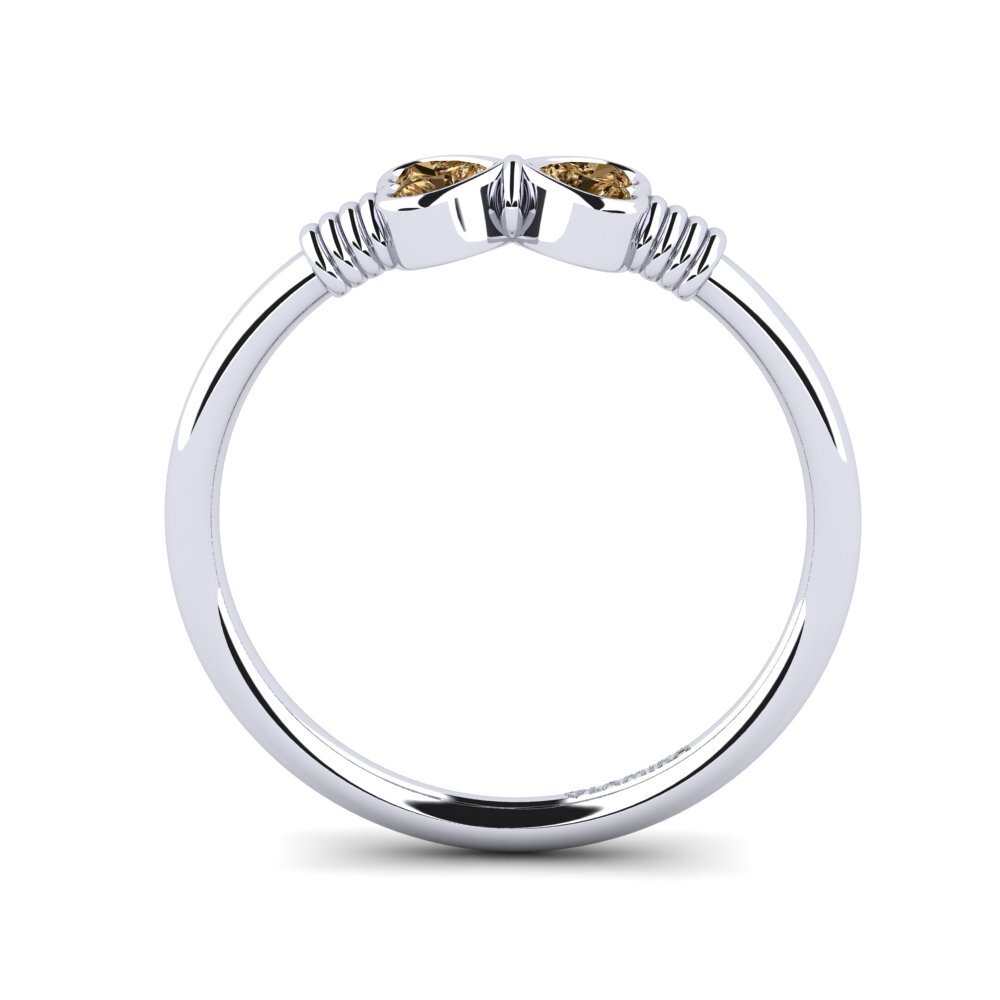 Diamante café Anillo Exten