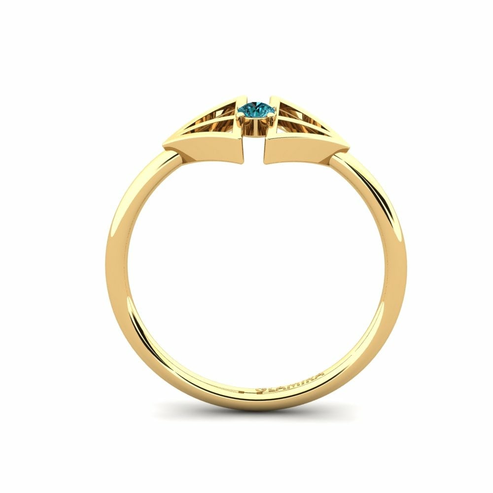 Kék gyémánt Gyűrű Fankir