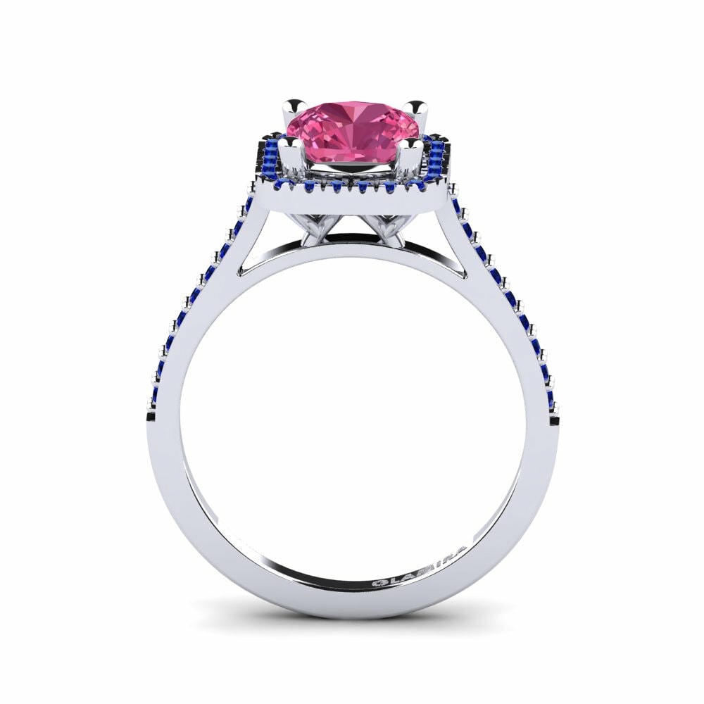 Pink Tourmaline Engagement Ring Fanetta