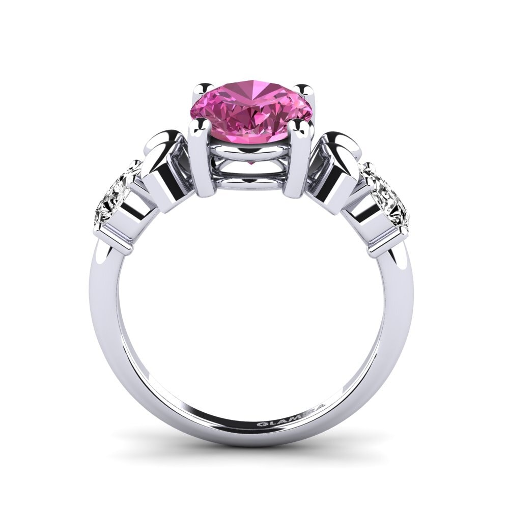 Pink Topaz Engagement Ring Faried