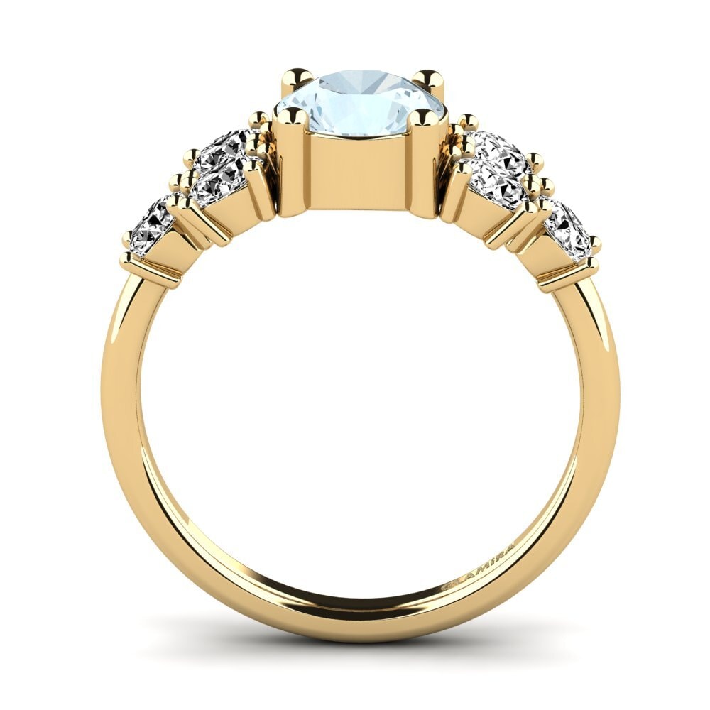 Aguamarina Anillo de Mujer Fatond