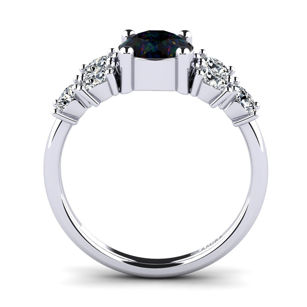 Black Opal Women's Ring Fatond
