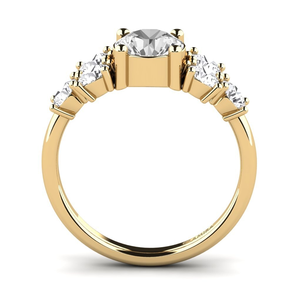 Zafiro blanco Anillo de Mujer Fatond