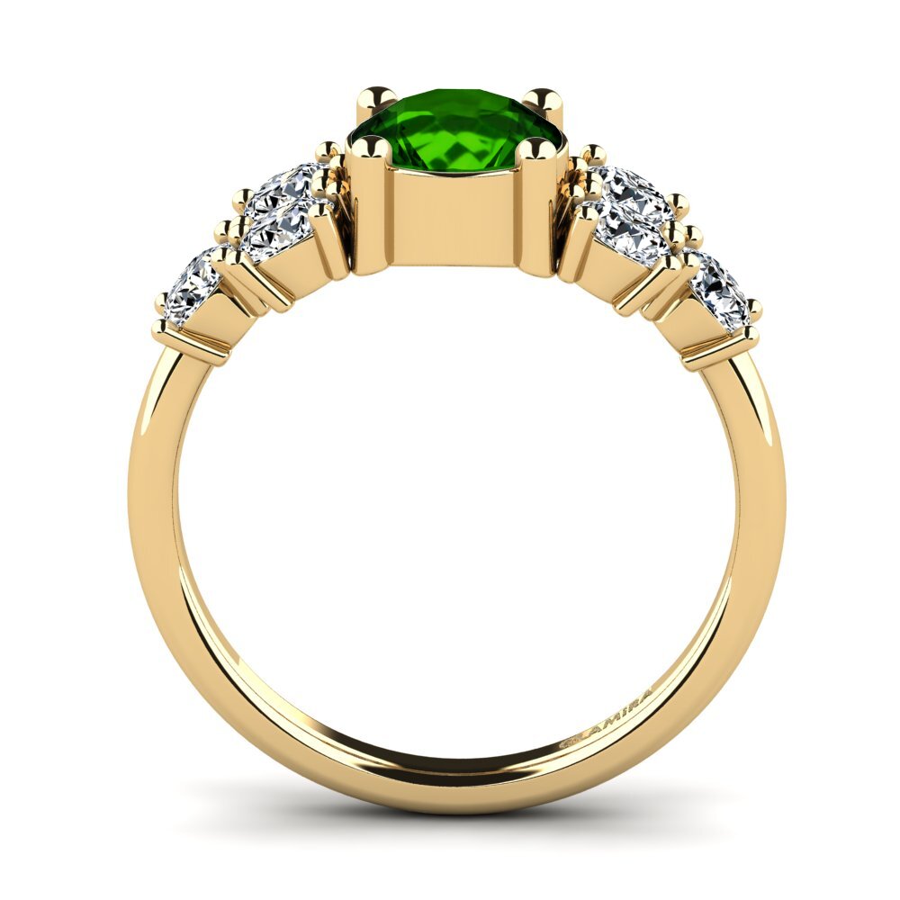 Green Tourmaline Women's Ring Fatond