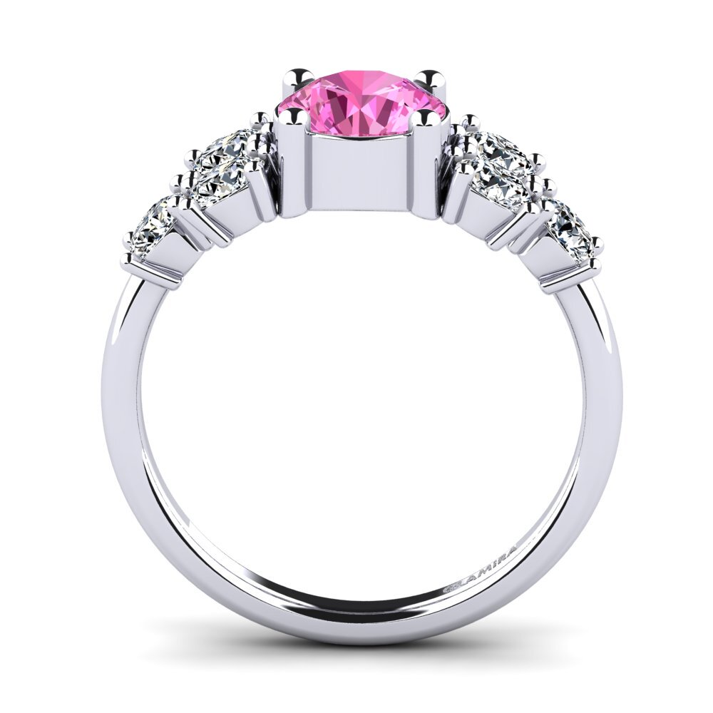 Pink Topaz Women's Ring Fatond