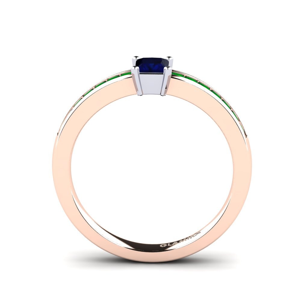 14k Rose & White Gold Engagement Ring Fausta 0.27 crt