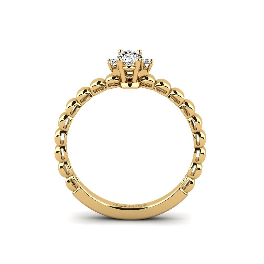 Moissanite Anel de Noivado Fawwerat