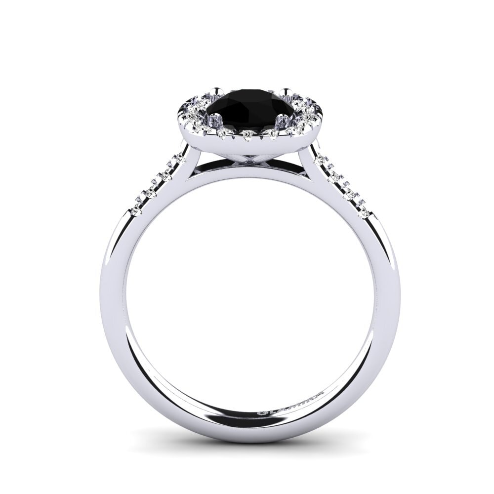 Black Onyx Engagement Ring Fayette