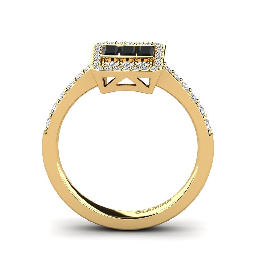 Black Diamond Engagement Ring Felisha