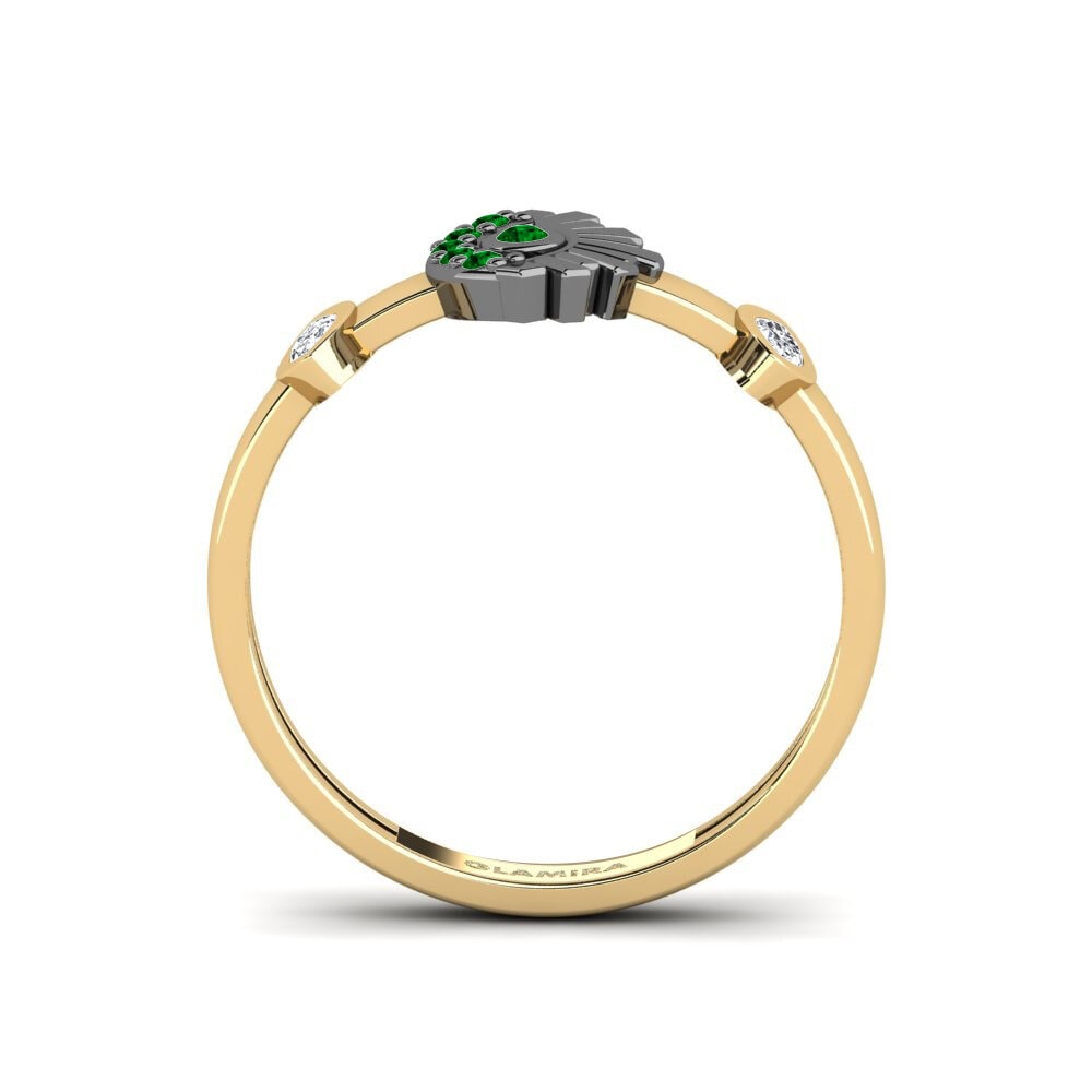 Zircônia Verde Anel Fenestro