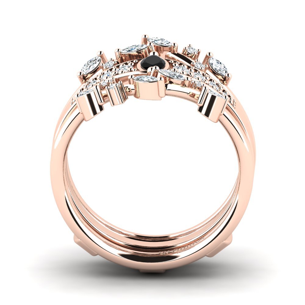 Zafiro negro Anillo Fetre SET