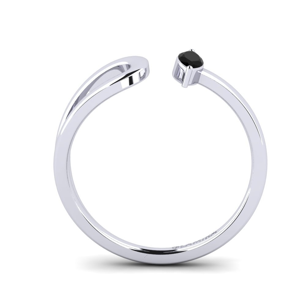 Zafiro negro Anillo Feturatino