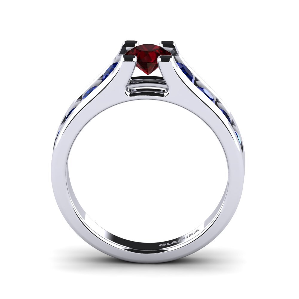 Garnet Engagement Ring Fidanka