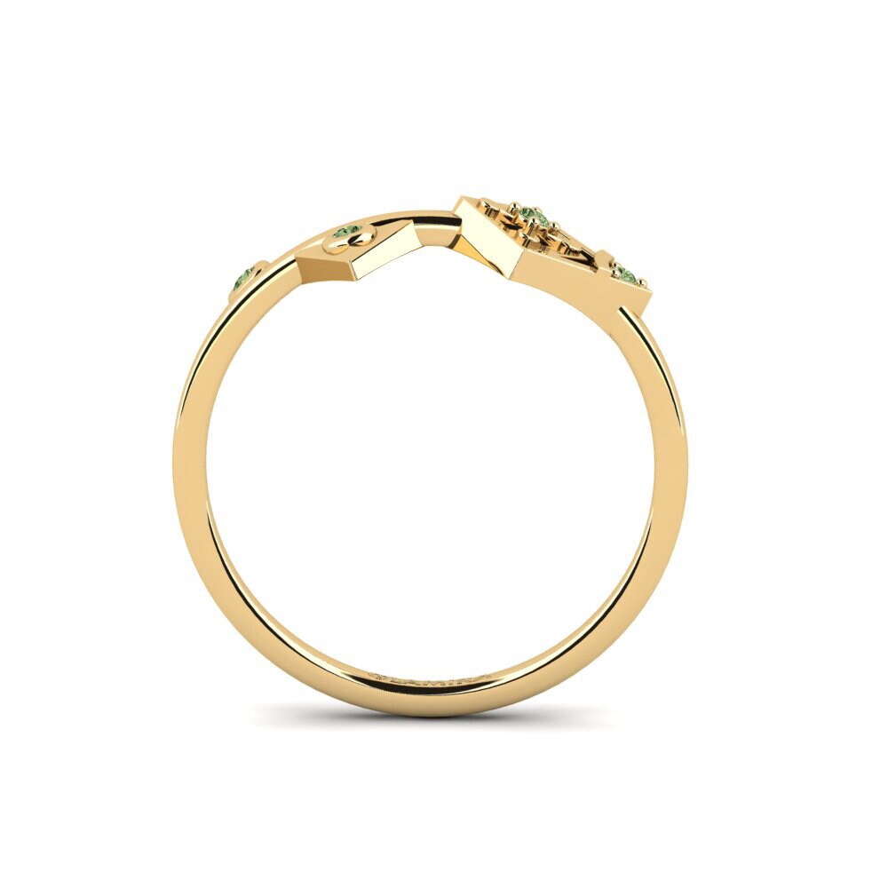 Diamante Verde Anel Fidels