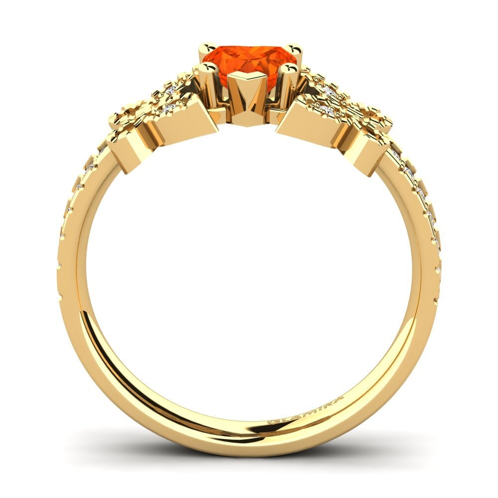 Ópalo Fuego Anillo de compromiso Fiene