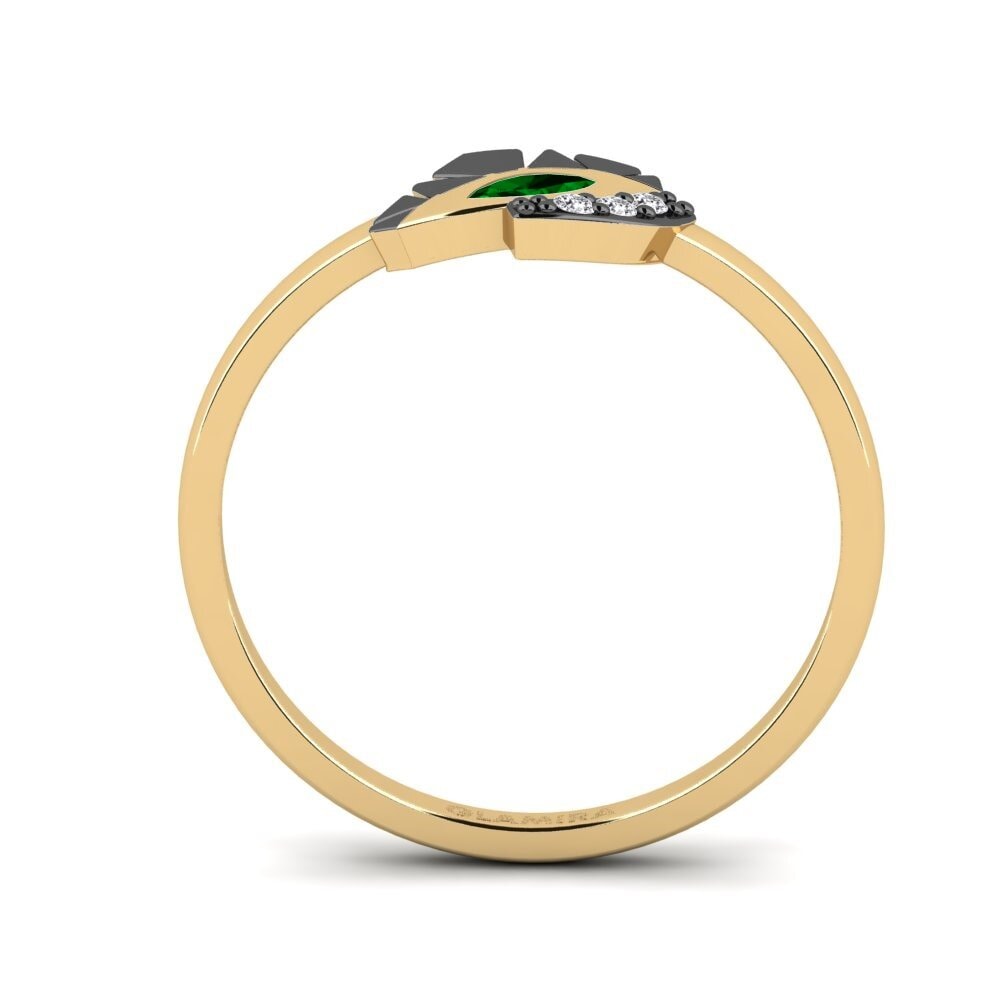 Zircônia Verde Anel Finster